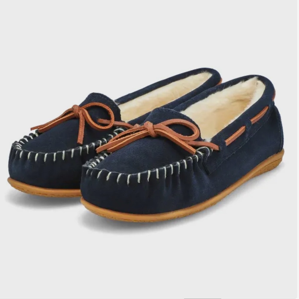 SOFTMOC Bali Supreme Slip On Lined Moccasins Navy Blue Women’s Size 10 BRAND NEW